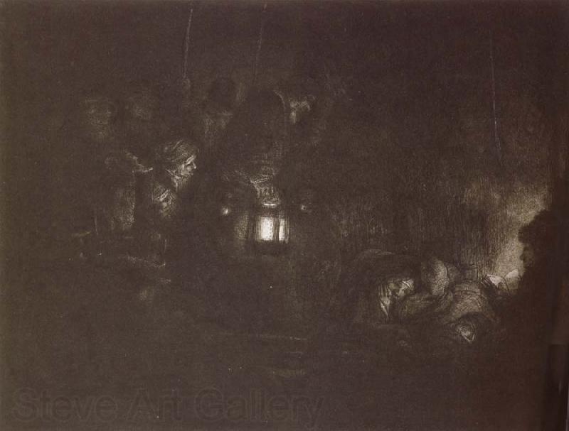 REMBRANDT Harmenszoon van Rijn The Adoration of the  Shepherd A Night piece Spain oil painting art